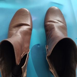 Brown Size 11 Faux Leather Boots